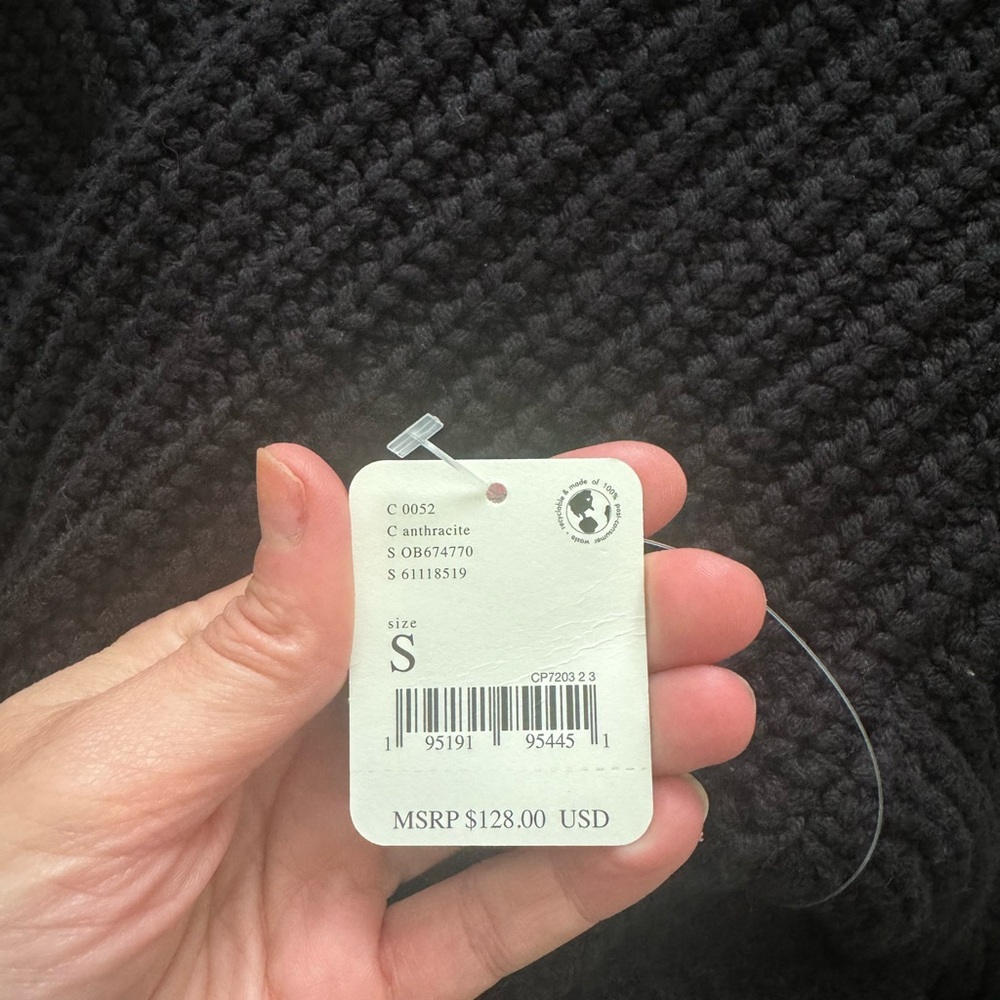 Free People Black swim too deep turtleneck sweater - Picture 8 of 9